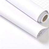 Design Fix 0055A matná bílá samolepící tapeta v šířce 45 cm