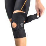 Fixační bandáž na koleno s výztužemi černá